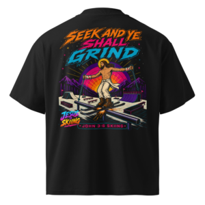 JC - YE SHALL GRIND - Goggles - Unisex organic oversized high neck t-shirt