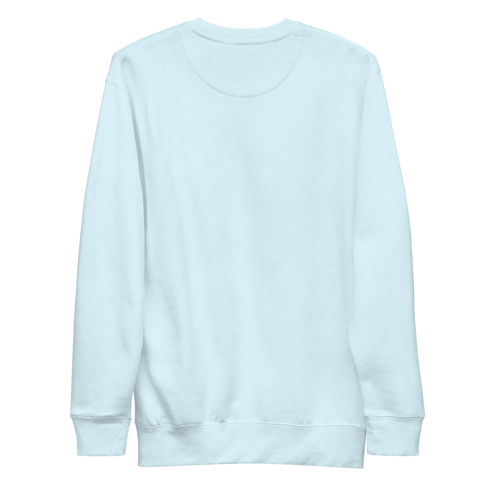 GOGGLES – Sweatshirt – Sky Blue, Back view | Jesus Is Skiing