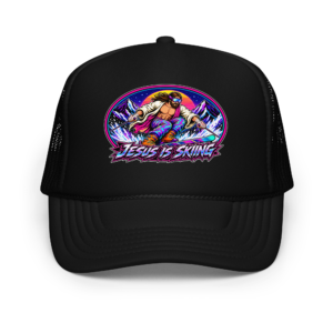 MEDALLION – Trucker Hat — Black, front view