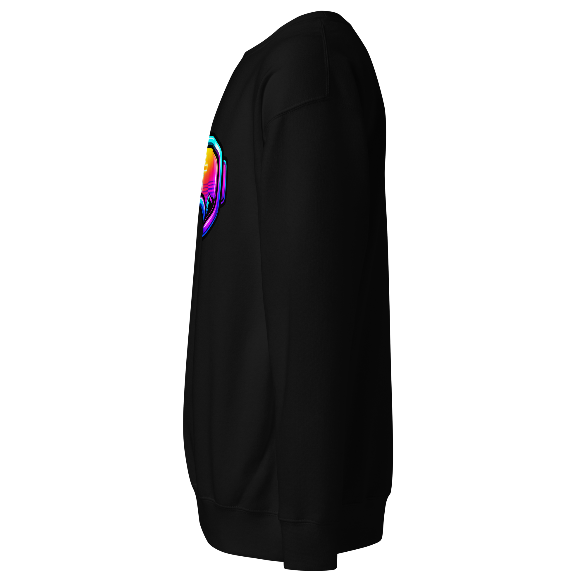 GOGGLES – Sweatshirt – Black, Left view | Jesus Is Skiing