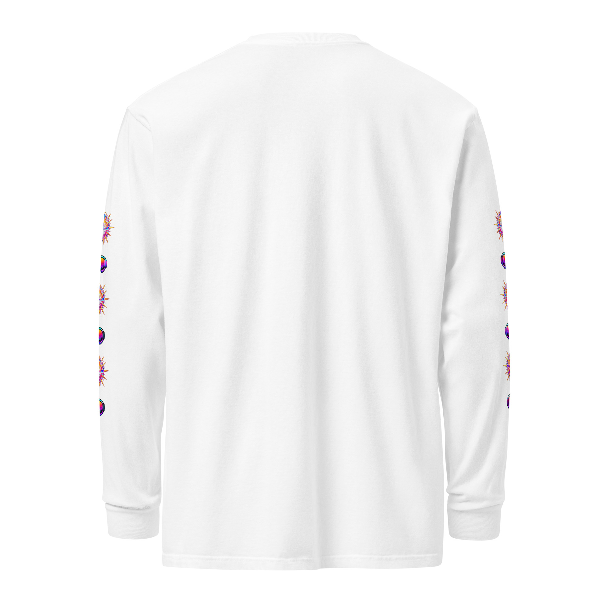 MEDALLION - long sleeve WHITE — back view