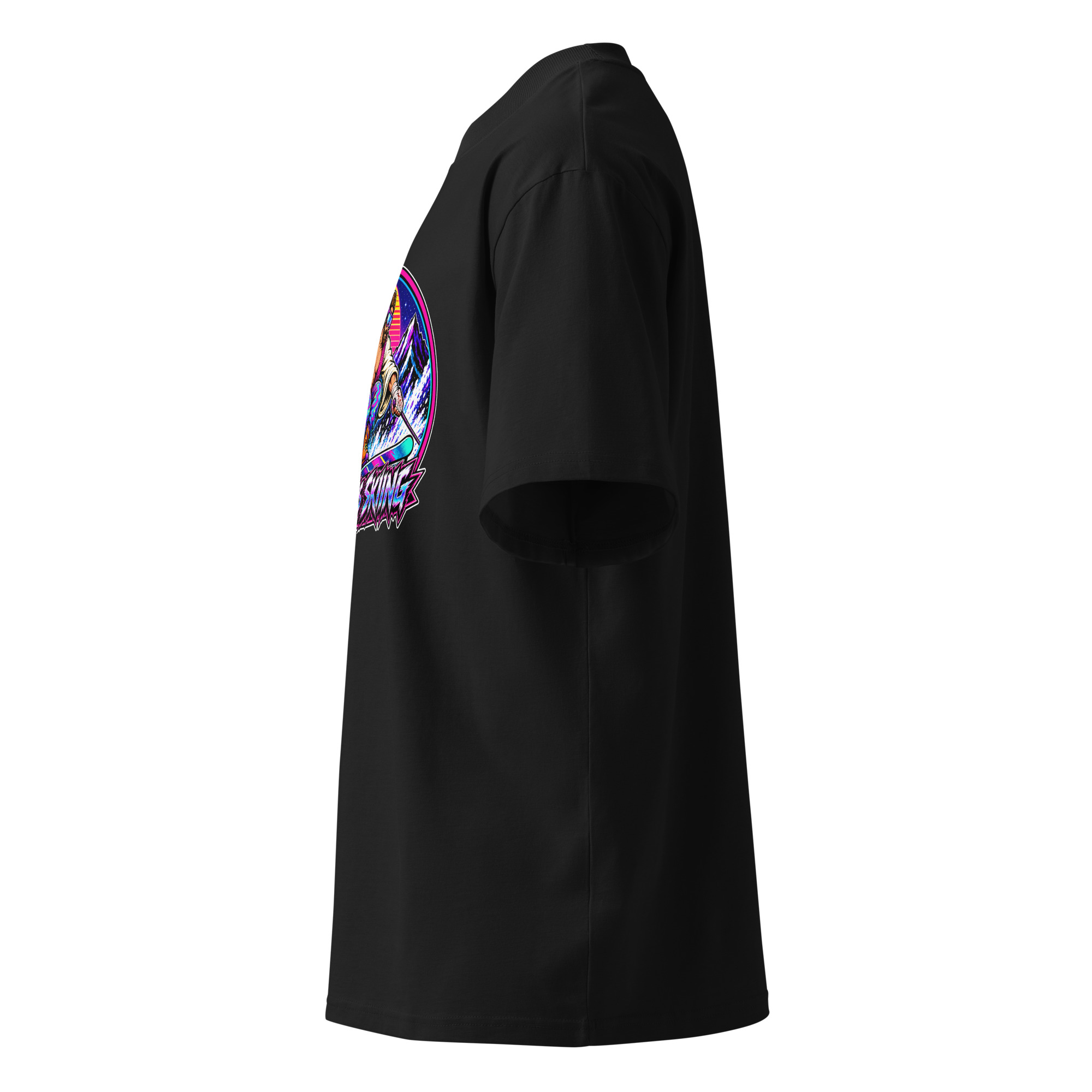 MEDALLION - Unisex organic oversized high neck t-shirt - Image 5