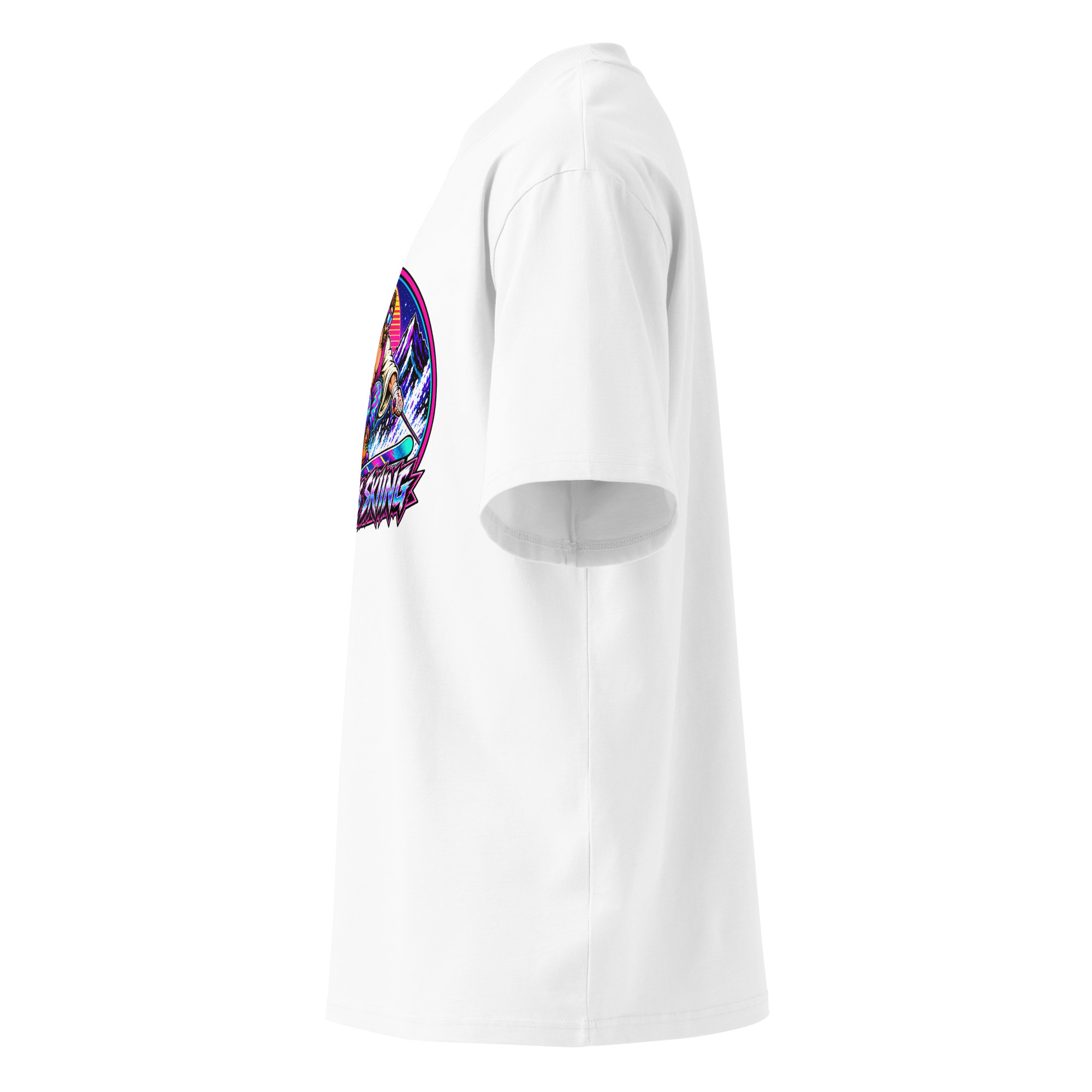 MEDALLION - Unisex organic oversized high neck t-shirt - Image 6